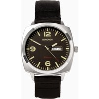 Sekonda Sekonda Airborne Men's Watch | Silver Case & Black Canvas Strap with Black Dial | 1992