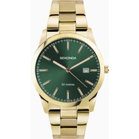 Sekonda Sekonda Taylor Men's Watch | Gold Case & Stainless Steel Bracelet with Green Dial | 1996