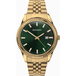 Sekonda Sekonda King Men's Watch | Gold Alloy Case & Stainless Steel Bracelet With Green Dial | 30157