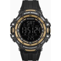 Sekonda Sekonda Crossfell Digital Men’s Watch | Black Plastic Case & Strap with Black LCD Display | 30162