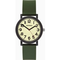 Sekonda Nova Men's Watch | Black Case & Khaki Silicone Strap | 30360