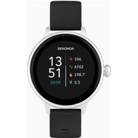 30% Discount on Sekonda Connect Smart Watch Silver Case Black Strap