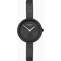Sekonda Sekonda Aurora Ladies Watch | Black Alloy Case & Bracelet with Black Dial | 40629