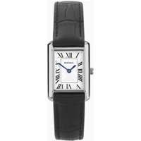 Sekonda Colette Ladies Stone Set Watch | Silver Case and Black Leather Strap | 40744