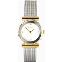 Sekonda Sekonda Ava Ladies Watch | Gold Alloy Case & Silver Stainless Steel Mesh Bracelet with White Dial | 4887