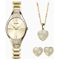 Sekonda Sekonda Ladies Watch Gift Set | Gold Case & Alloy Bracelet with Champagne Dial | 49023