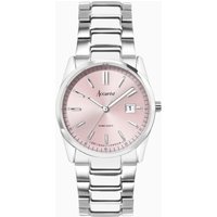 Enjoy 20% Discount on Accurist Everyday Ladies Watch Silver Case Pink Dial