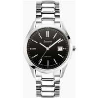20% Off Accurist Mens Everyday Watch in Silver with Black Dial 40mm