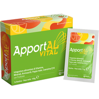 Junia Pharma Apportal Vital - Integratore per stanchezza, energia e difese immunitarie, 14 bustine