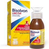 Bisolvon Linctus Sciroppo Mucolitico per Catarro e Tosse Grassa Gusto Cioccolato e Ciliegia (8mg/5ml), 200ml