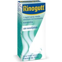 Rinogutt Spray Eucalipto Decongestionante della Mucosa Nasale per Adulti e Adolescenti 12+, 10ml