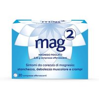 Mag 2 2,25g Magnesio Pidolato per Stati Carenziali di Magnesio, 20 Compresse Effervescenti