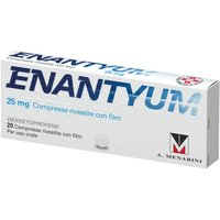 Menarini Enantyum 25Mg Dexketoprofene per Dolore Lieve e Moderato, 20 Compresse Rivestite
