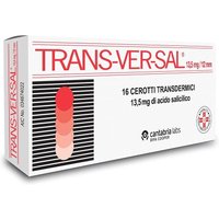 Transversal 12mm/13,5mg Dischetti Acido Salicilico Trattamento Verruche Calli e Duroni, 16 Cerotti