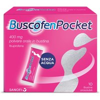 BuscofenPocket 10 Bustine Ibuprofene Contro Dolori Forti da Ciclo, 10 Bustine
