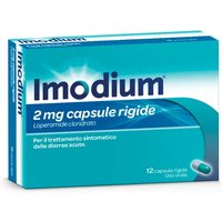 Imodium 2mg Sollievo Rapido della Diarrea Acuta Occasionale, 12 Compresse Orosolubili