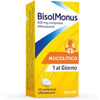 Bisolmonus Mucolitico contro Catarro e Tosse Grassa, 10 Compresse Effervescenti