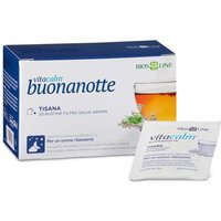 Bios Line Vitacalm Buonanotte - Tisana per favorire il rilassamento e il sonno, 20 bustine