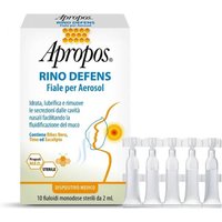 Apropos Rino Defens - Fiale monodosi Apropos per l'aerosol e l'igiene nasale, 10 fiale da 2 ml