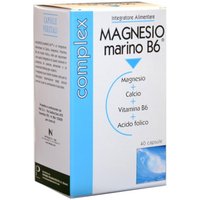 Piemme Pharmatech Magnesio B6 marino - Integratore per la stanchezza e i muscoli, 40 capsule