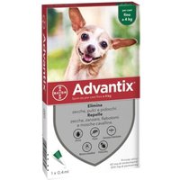 Bayer Advantix Spot-On Antipulci Antipidocchi Cani da 0-4Kg, 1 pipetta