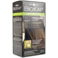 Bios Line Biokap Nutricolor tinta 7.0 biondo medio naturale - Crema coprente per i capelli, 140 ml