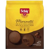 Schar Meranetti Tortina con Crema di Gianduia, 4 x 50g