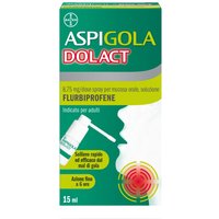 Aspi Gola DolAct 8,75mg Flurbiprofene Spray per Mucosa Orale Sollievo dal Mal di Gola, 15ml