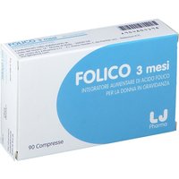 LJ Pharma Folico 3 Mesi Integratore Alimentare, 90 Compresse
