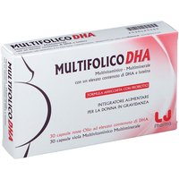 LJ Pharma Multifolico DHA Integratore Alimentare, 60 Capsule