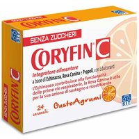 SIT Coryfin C Senza Zuccheri Integratore Ricostituente, 24 Caramelle