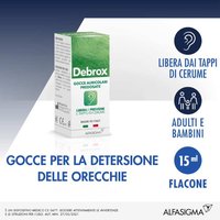Alfasigma Debrox Gocce Auricolari per la Dissoluzione di Tappi di Cerume, 15ml