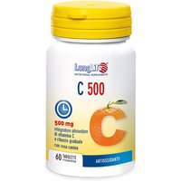 LongLife C 500 Integratore Alimentare Vitamina C, 60 Tavolette