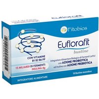 Fitobios Euflorafit Integratore Fermenti Lattici Vitamine Gruppo B, 10 Bustine