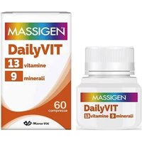 Massigen Dailyvit+ 13 Vitamine 9 Minerali Integratore, 60 Compresse