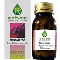 Erbex Fieno Greco Integratore Metabolismo e Digestione, 160 Compresse
