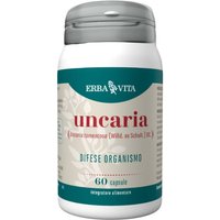Erba Vita Monoplanta - Uncaria Integratore Difese dell'Organismo, 60 Capsule