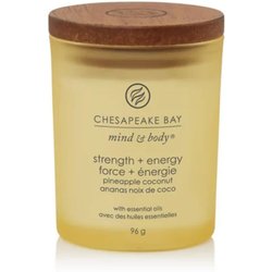 Yankee Candle Strength & Energy - Candela Profumata Ananas E Cocco Piccola, 96G