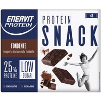 Enervit Protein - Snack Barretta Proteica Fondente Low Sugar, 8 barrette
