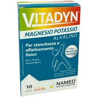 Named Vitadyn - Magnesio e Potassio Alkalino Integratore Alimentare, 10 Bustine