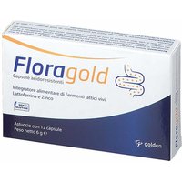 Golden Pharma Floragold Integratore di Fermenti Lattici, 12 Capsule