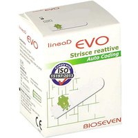 Bioseven Linea D Evo - Strisce Misurazione Glicemia, 25 Strisce