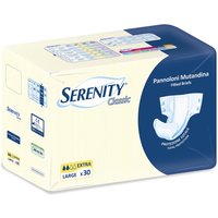 Serenity Pannolone Mutandina Taglia L Assorbenza Extra, 30 Pannoloni