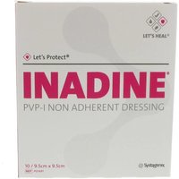 Systagenix Inadine Medicazione non Aderente PVP-I 9,5 x 9,5cm, 10 medicazioni