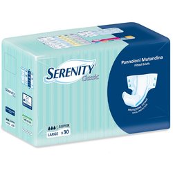 Serenity Classic - Pannolone A Mutandina Super Taglia L, 30 Pannoloni