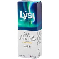 Lysi Olio di Fegato di Merluzzo Integratore Alimentare Gusto Limone, 240ml