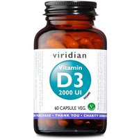 Natur Viridian - Vitamin D3 2000 UI Integratore Alimentare, 60 Capsule