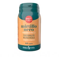 Erba Vita Monoplanta - Mirtillo Nero Integratore Microcircolo, 60 Capsule