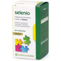 Farmaderbe Selenio Formula Potenziata Integratore Alimentare, 60 Compresse