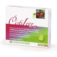 Farmaderbe Cistileve Forte Plus Integratore Alimentare, 30 Capsule
